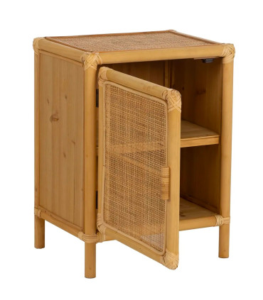 Table de chevet rotin 46x35x60cm
