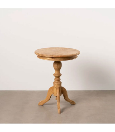 Table d'appoint guéridon classique en bois rond 50x50x64cm