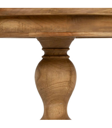 Table d'appoint guéridon classique en bois rond 50x50x64cm