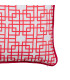 Coussin oriental rouge et blanc 45x45cm