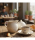 Sugar Conservation Pot white ceramic