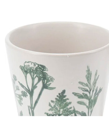 Set de 3 mugs en grés motif fleurs sauvages 360ml