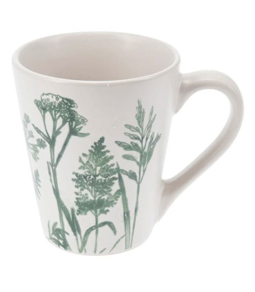 Set de 3 mugs en grés motif fleurs sauvages 360ml