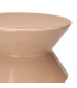 Table d'appoint design beige sable 31x31x36.5cm