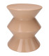 Table d'appoint design beige sable 31x31x36.5cm