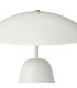 Lampe à poser champignon métal blanc et doré 39x39x32.5cm