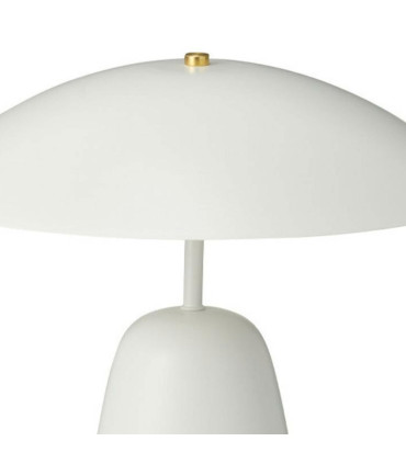 Lampe à poser champignon métal blanc et doré 39x39x32.5cm
