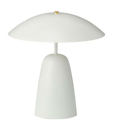 Lampe à poser champignon métal blanc et doré 39x39x32.5cm