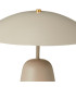 Lampe à poser champignon métal beige sable et doré 39x39x32.5cm