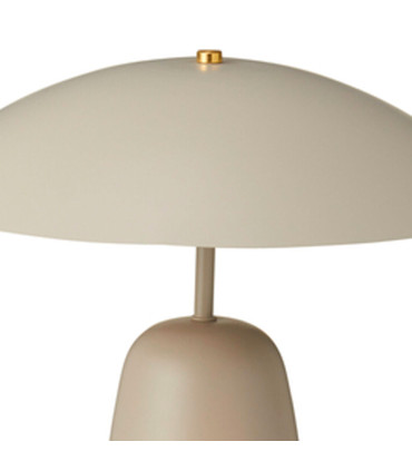 Lampe à poser champignon métal beige sable et doré 39x39x32.5cm