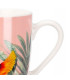 Set de 3 mugs en porcelaine fleurs et oiseaux 340ml