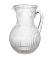 Carafe à eau en verre strié 1.5L
