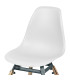 Chaise enfant design bois et blanc 30.5x36x56cm