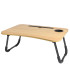 Plateau de lit en bois et métal pour ordinateur portable 60x40x26cm