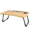 Plateau de lit en bois et métal pour ordinateur portable 60x40x26cm