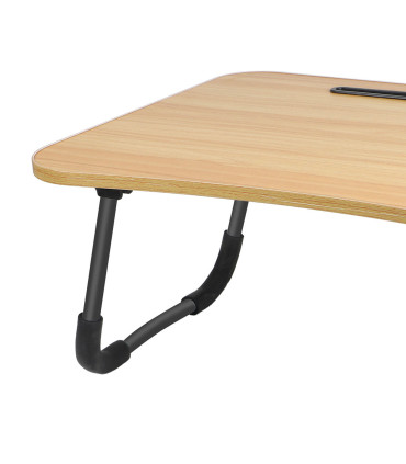 Plateau de lit en bois et métal pour ordinateur portable 60x40x26cm