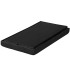 Banquette coffre de rangement velours noir 76x38x38cm