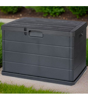Garden storage box grey 78x55x52cm 170L