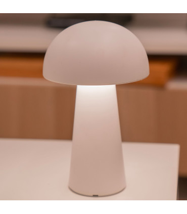 Set of 2 table Lamps black and grey wireless 13.5x13.5x21.5cm