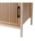 Night Stand wood and white metal 43x33x55cm