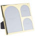 Photo Frame gold metal and glass 20.5x23.5cm