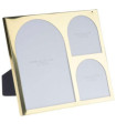 Photo Frame gold metal and glass 20.5x23.5cm