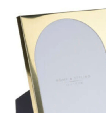 Photo Frame gold metal and glass 20.5x23.5cm