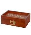 Sewing box wood 24x16x8cm