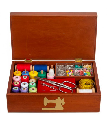 Sewing box wood 24x16x8cm