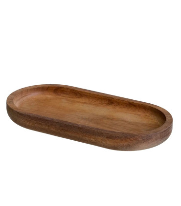 Set huile et vinaigre en verre avec support en bois d'acacia 300ml