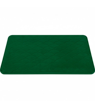 Tapis de bain mémoire de forme vert 50x80cm