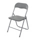 Chair foldable grey and black metal- 44x48x80cm
