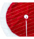Christmas Tree foot cover red and white 100x100cm