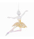 Décoration sapin de noël à suspendre ballerine danse 11.5x6.5x9.5cm