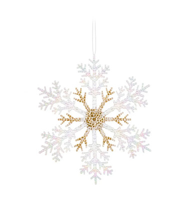 Décoration sapin de noël à suspendre étoile 17.3x0.4x20cm