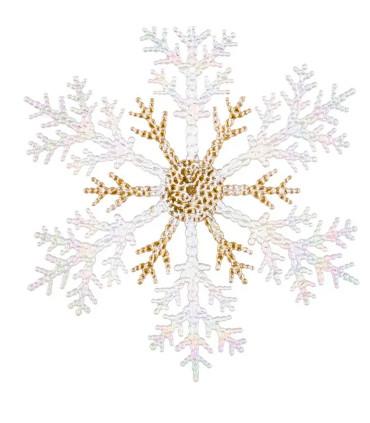 Décoration sapin de noël à suspendre étoile 17.3x0.4x20cm