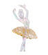Décoration sapin de noël à suspendre ballerine danse 6.5x6.5x14cm