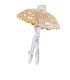 Décoration sapin de noël à suspendre ballerine danse 6.5x6.5x14cm