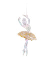 Décoration sapin de noël à suspendre ballerine danse 6.5x6.5x14cm