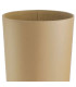 Umbrella Stand Beige Fake leather 26x26x55cm