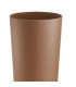 Umbrella Stand brown Fake leather 26x26x55cm