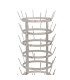 Grey metal mugs holder 37x37x66cm