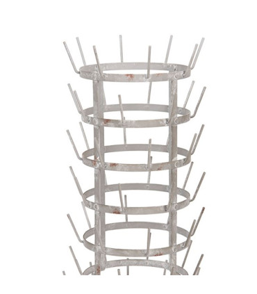 Grey metal mugs holder 37x37x66cm