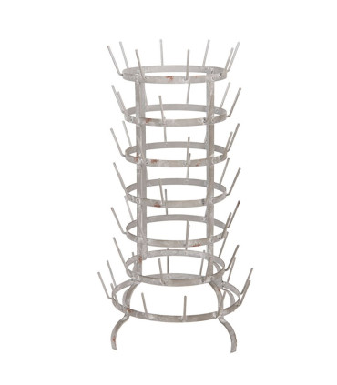 Grey metal mugs holder 37x37x66cm