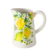 Pichet à eau ou jus de fruit en céramique citrons 1.25L