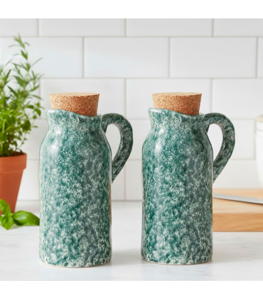 Oil and Vinegar Bottle Glass - 28cl x 2