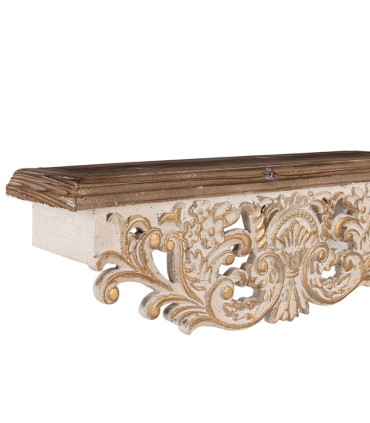 Wall Shelf Black Metal 33x20x39cm