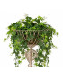 Plant Pot Stand beige metal 39x39x85cm