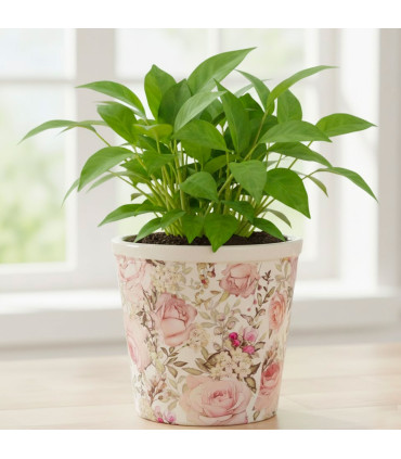 Plant Pot Stand beige metal 39x39x85cm