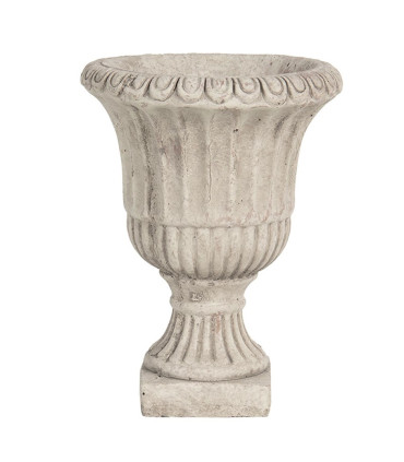 Plant Pot Stand beige metal 39x39x85cm
